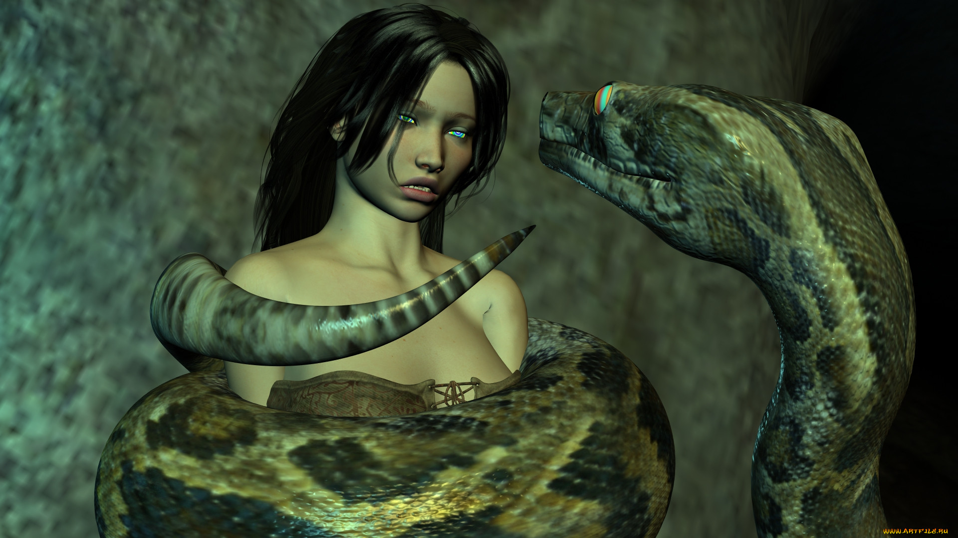 Snake vore video manip swallows bound