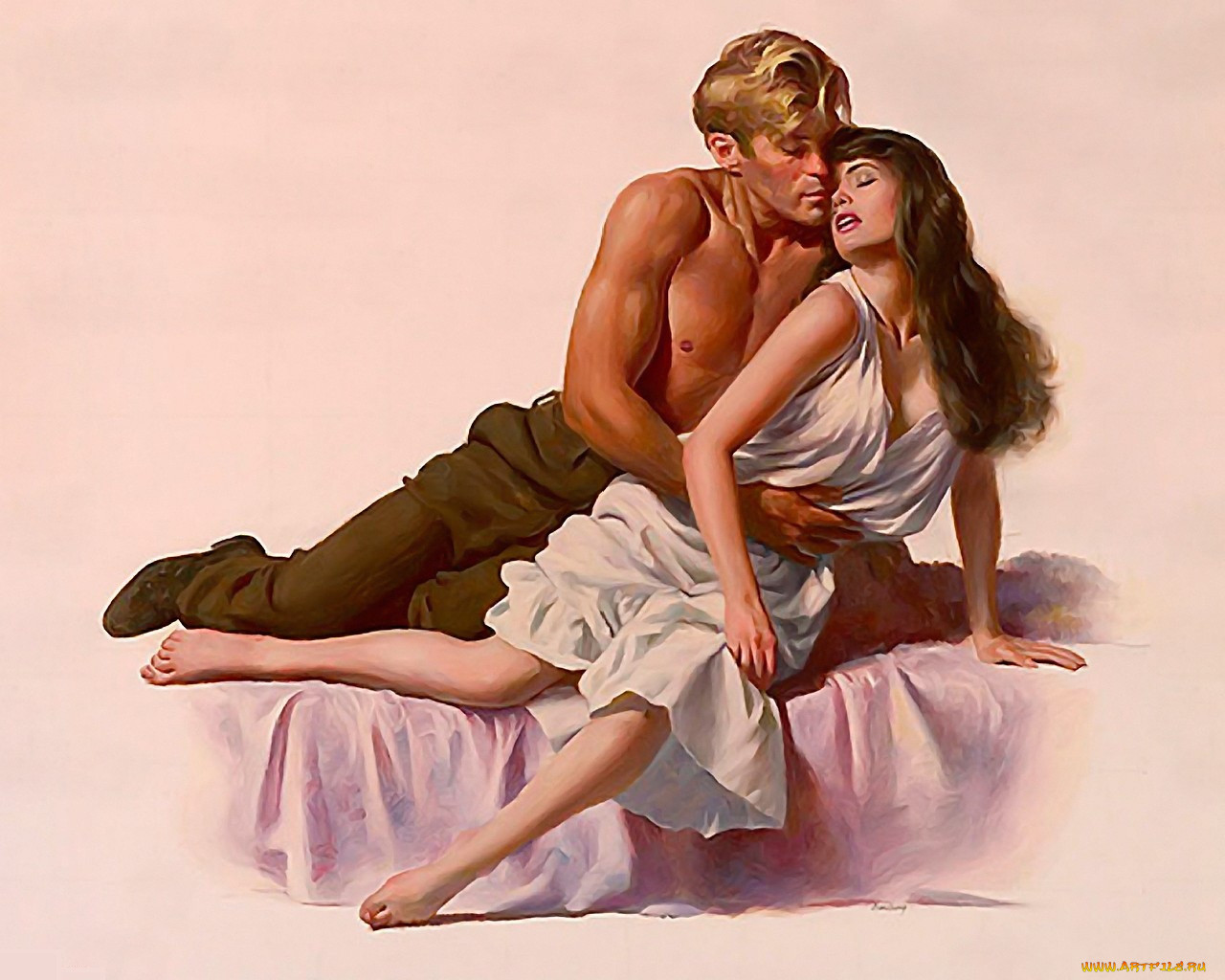 Sensual couple art