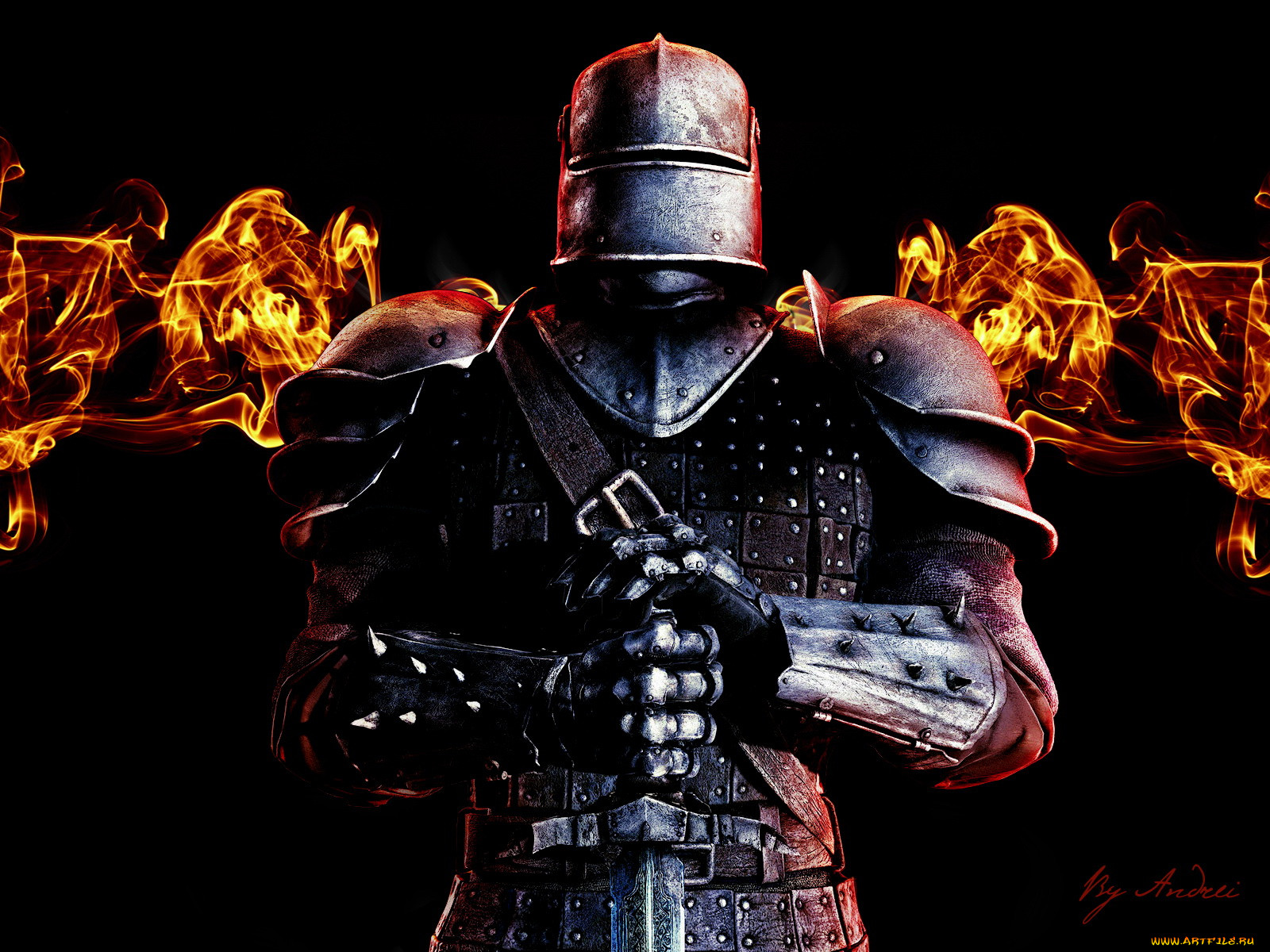 Рыцарь хср. Armies of Exigo рыцарь. Рыцарь с огненным мечом. Огненный рыцарь. Рыцарь пламени.