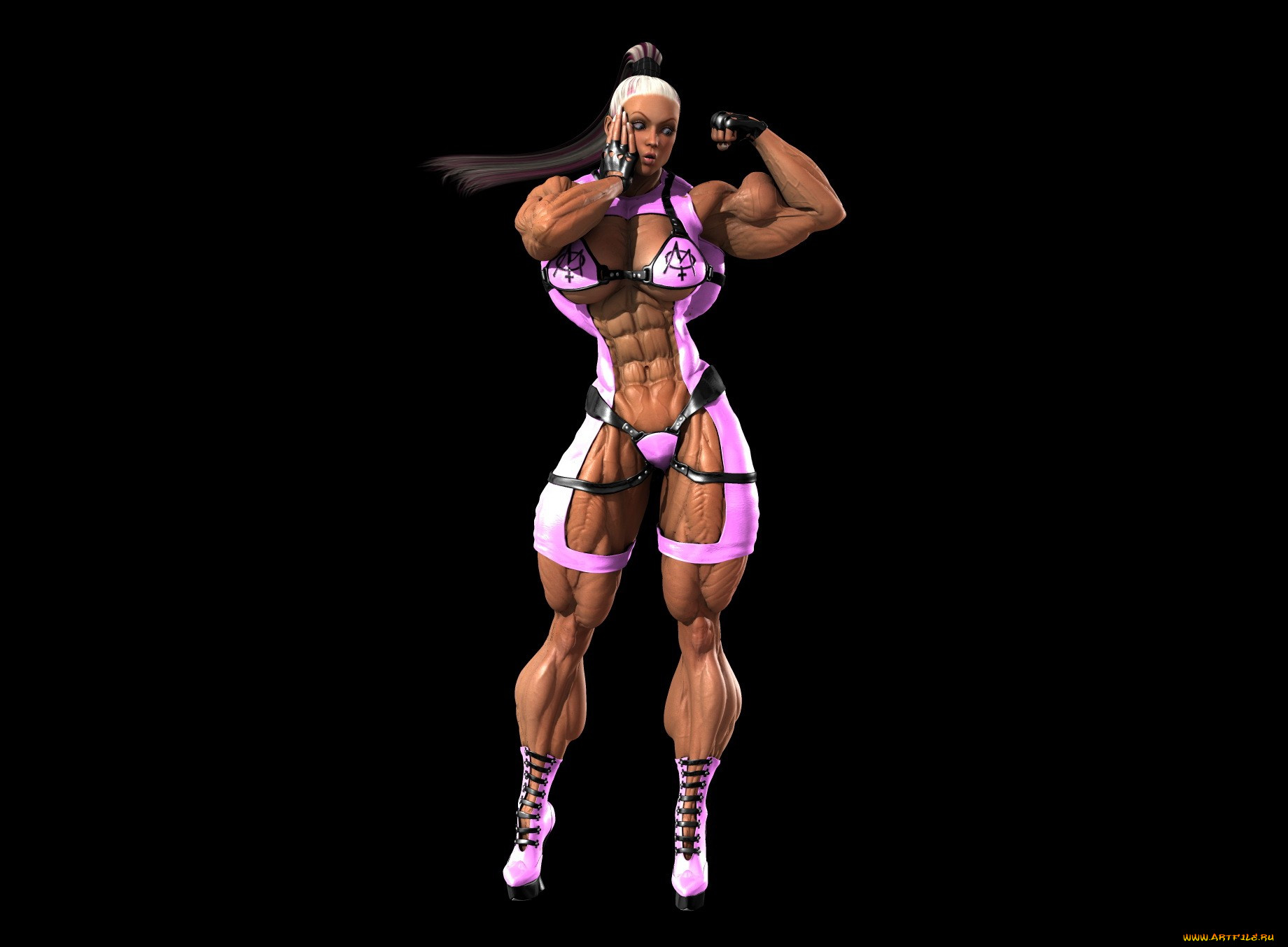 Muscle girl ai. Мускулистые женщины 3 d. 3д накаченные девушки. Девушка качок 3д. Накаченные девочки 3d.