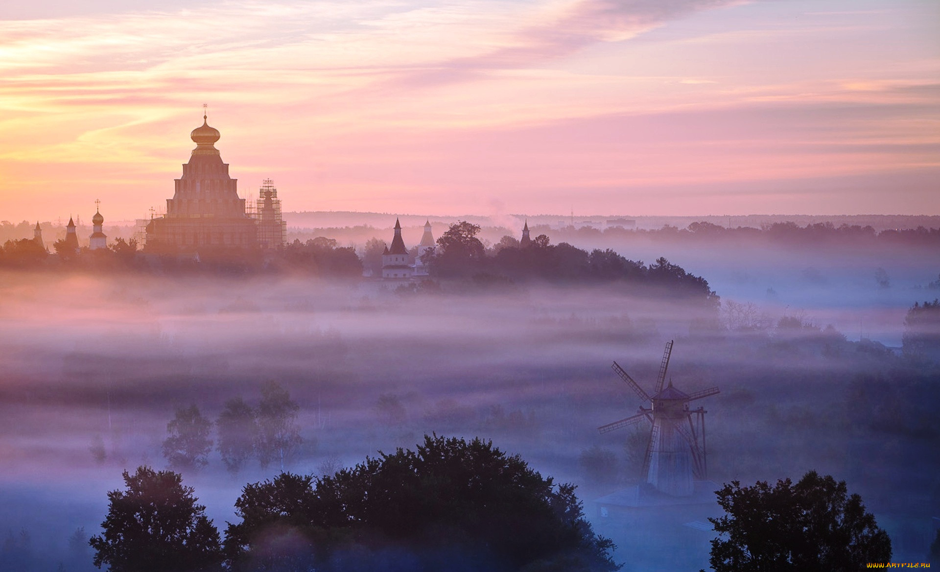 Храм В Тумане Фото Картинки Красивые