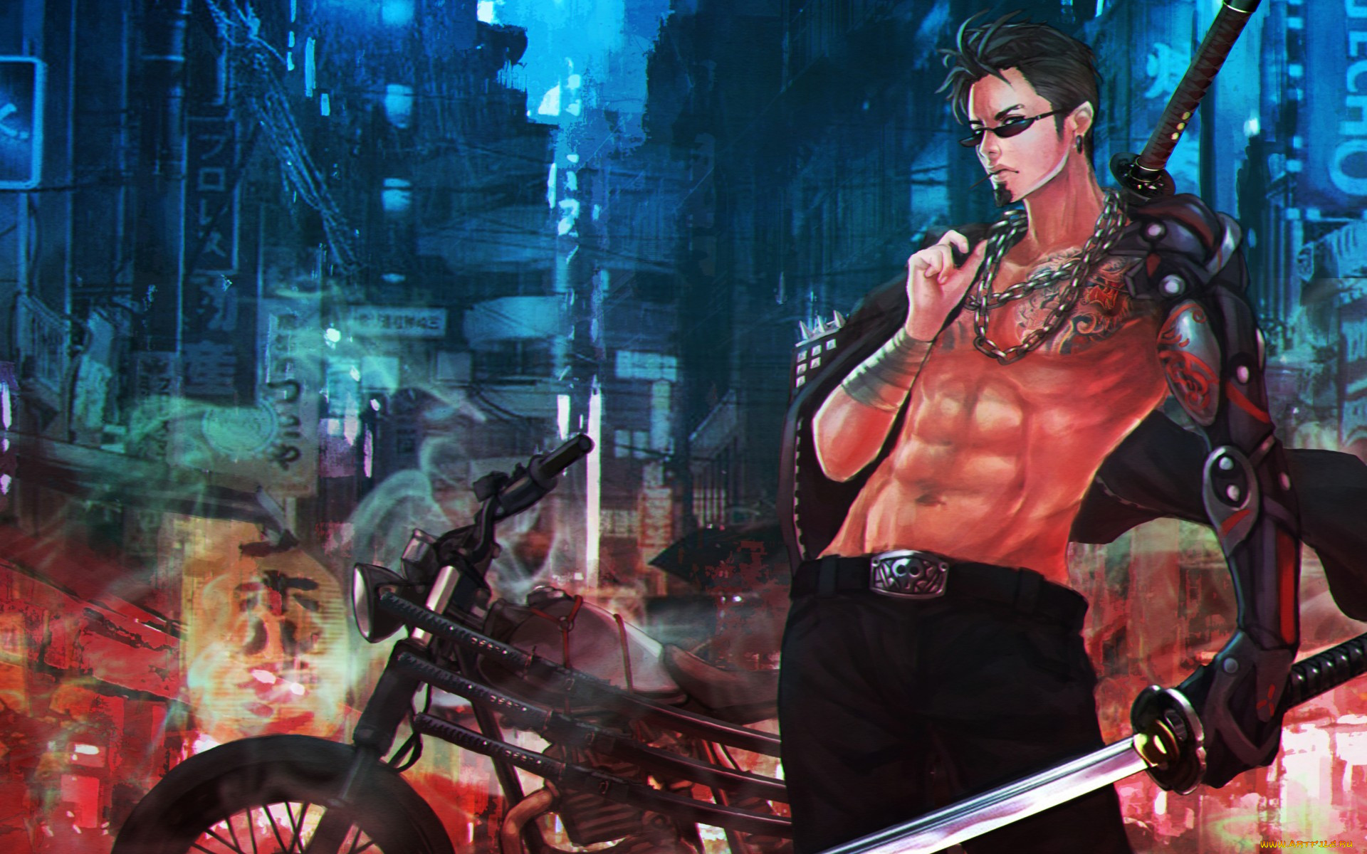 Cyberpunk guy art фото 34