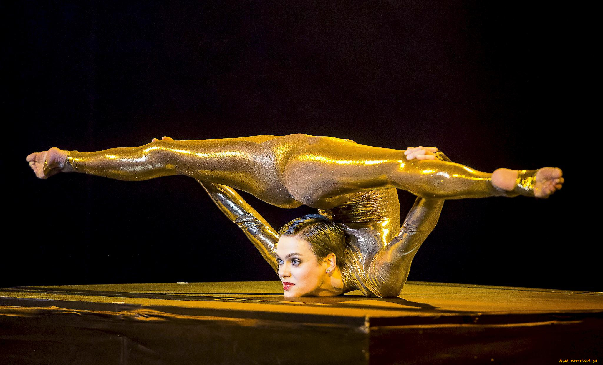 Naked Female Contortionist