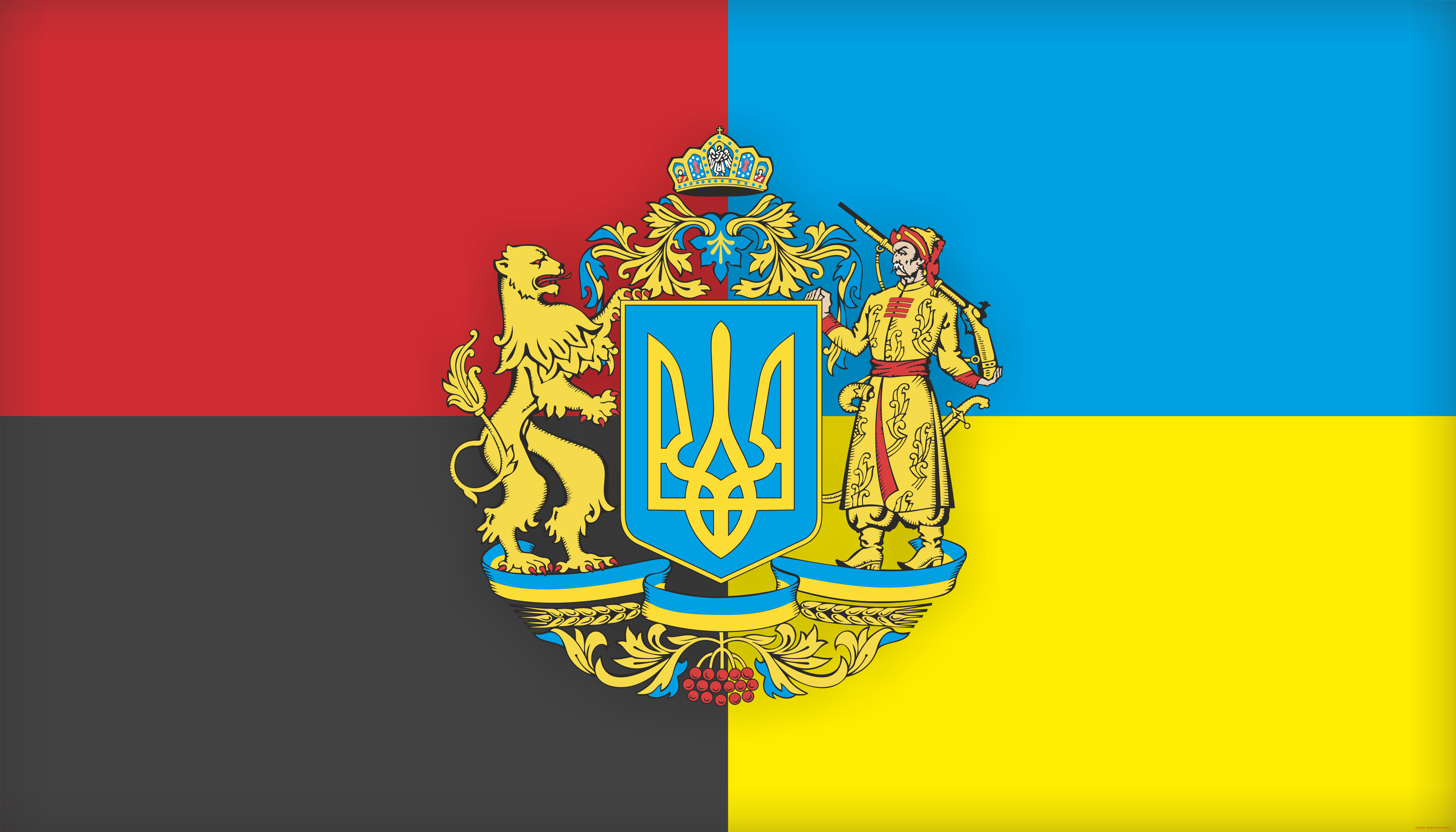 Герб и флаг украины картинки