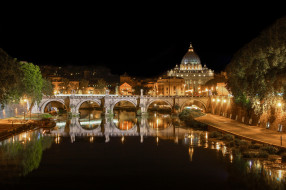 Ponte St Angelo, Rome     2048x1365 ponte st angelo,  rome, , ,   , , , , 