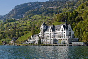 Lake house, Switzerland     2048x1371 lake house,  switzerland, , - , , , 