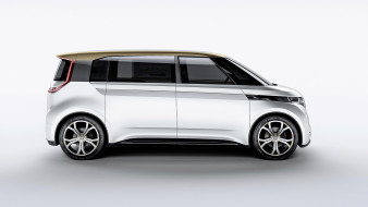 Volkswagen Budd-E Concept 2016     2560x1440 volkswagen budd-e concept 2016, , 3, volkswagen, 2016, concept, budd-e, , 