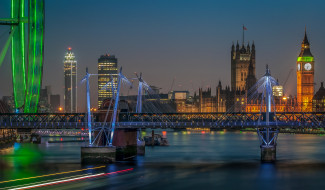 Taken from Waterloo Bridge, London, England     2048x1200 taken from waterloo bridge,  london,  england, ,  , , , , 