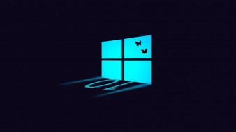 компьютеры, windows 10, фон, логотип