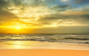      2880x1800 , , , , , sand, wave, beach, sunset, sea