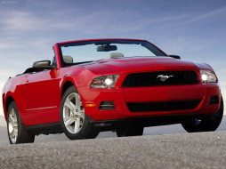 Ford-Mustang Convertible 2010 обои для рабочего стола 1600x1200 ford, mustang, convertible, 2010, автомобили