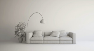 3 ,  , realism, design, lamp, couch, living