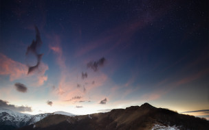      2560x1600 , , balkan, snow, cloud, sky, night, bulgaria, star, mountain