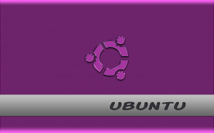 компьютеры, ubuntu linux, логотип, фон