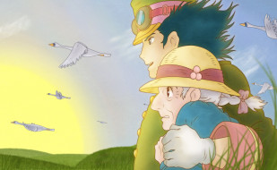      1920x1182 , howl`s moving castle, , 