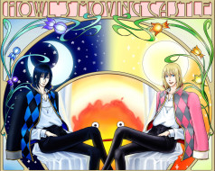      2132x1708 , howl`s moving castle, 