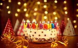      2880x1800 ,  , cake, , , birthday, , , happy, bokeh, decoration