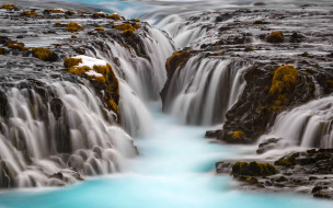 Bruarfoss Waterfalls, Iceland     2560x1600 bruarfoss waterfalls,  iceland, , , iceland, bruarfoss, waterfalls