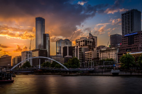 Melbourne Sunset     2048x1352 melbourne sunset, ,  , , 