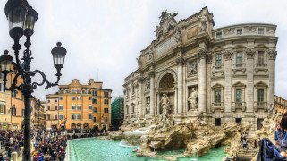 fontana de trevi,  roma, , ,   , , 