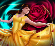      4105x3440 , , , , by, indymbras, , belle, beauty, and, the, beast