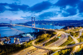 Hong Kong Tsing Ma Bridge     2048x1367 hong kong tsing ma bridge, ,  , , 