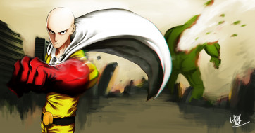      3424x1800 , one punch man, 