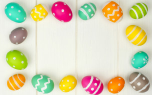      1920x1200 , , , colorful, holiday, eggs, easter, spring, wood, happy, 