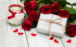      1920x1200 ,   ,  ,  , , , roses, gift, flowers, valentine`s, day, heart, love, , red, romantic