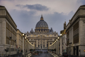 St. Peter`s Basilica обои для рабочего стола 2048x1367 st,  peter`s basilica, города, рим,  ватикан , италия, простор