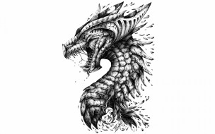 , , dragon, teeth, head, scales