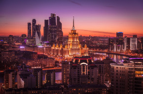 Hotel Ukraine and Moscow city business center     2048x1342 hotel ukraine and moscow city business center, ,  , , 
