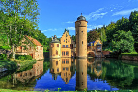 mespelbrunn castle - lower franconia,  germany, ,  , , 