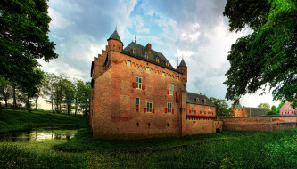 Doorwerth Castle,Holland     2560x1461 doorwerth castle, holland, ,  , doorwerth, castle