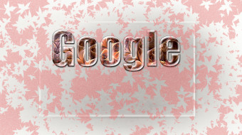      3352x1874 , google,  google chrome, pink, glass, leaf, colors, texture