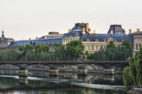 river seine and louvre, ,  , , 