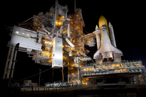 space shuttle atlantis, космос, космодромы, стартовые площадки, шаттл