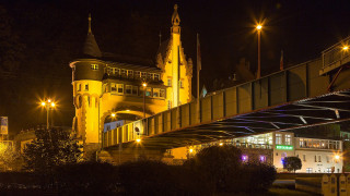 Moselle bridge and Möhring Gate     1920x1080 moselle bridge and m&, 246, hring gate, , - , 