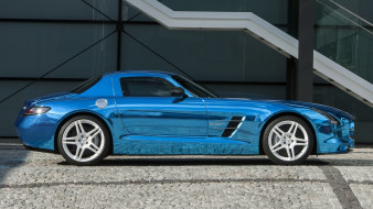 Mercedes-Benz SLS AMG Coupe Electric Car 2014     2276x1280 mercedes-benz sls amg coupe electric car 2014, , mercedes-benz, 2014, car, electric, coupe, amg, sls, blue