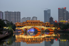 Anshun Bridge, Chengdu     2048x1367 anshun bridge,  chengdu, , - , 