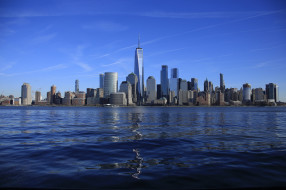 manhattan,  ny, города, нью-йорк , сша, небоскребы, панорама