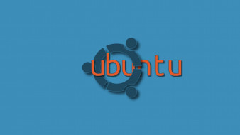 компьютеры, ubuntu linux, фон, логотип