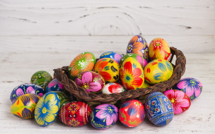      2880x1800 , , eggs, spring, happy, , , busket, easter, wood, colorful, decoration, , 
