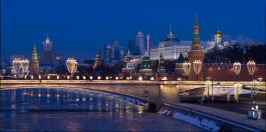 Kremlin and Moscow-City     2200x1097 kremlin and moscow-city, ,  , , 
