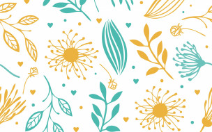      2880x1800  ,  , flowers, , , background, blue, yellow, abstract, floral
