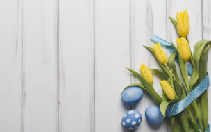 , , eggs, , tulips, , , blue, , , , wood, easter