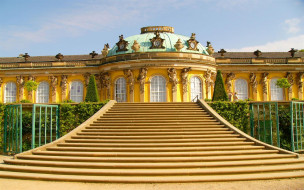 Sanssouci Palace in Potsdam Germany     1920x1200 sanssouci palace in potsdam germany, , - ,  ,  , sanssouci, palace, in, potsdam, germany