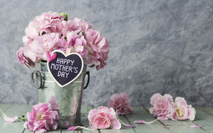 , , happy, , romantic, pink, , vintage, , wood, beautiful, flowers, mother's, day