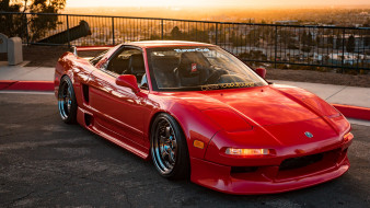 Acura     1920x1080 acura, , infernus, stance, tuning, red, nsx
