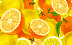  ,  , food, , , , , background, lemons, oranges, 